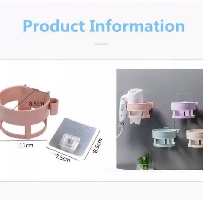 Self-Adhesive Spiral Hair Dryer Rack, Hair Dryer Holder For Bathroom, Self Adhesive Blow Dryer Holder , Plastic Wall Mounted Hair Dryer Holder Self-Adhesive Spiral Hair Dryer Rack, Hair Dryer Holder For Bathroom, Self Adhesive Blow Dryer Holder , Plastic Wall Mounted Hair Dryer Holder